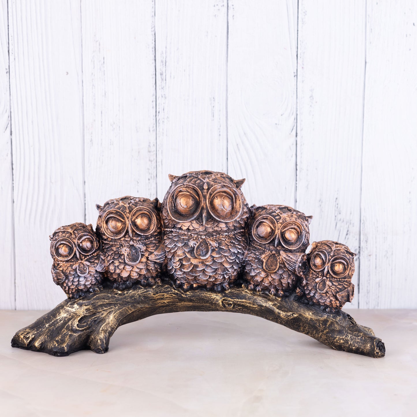 Decorative Set Of 5 Good Luck Owl Showpiece Figurine For Home Décor