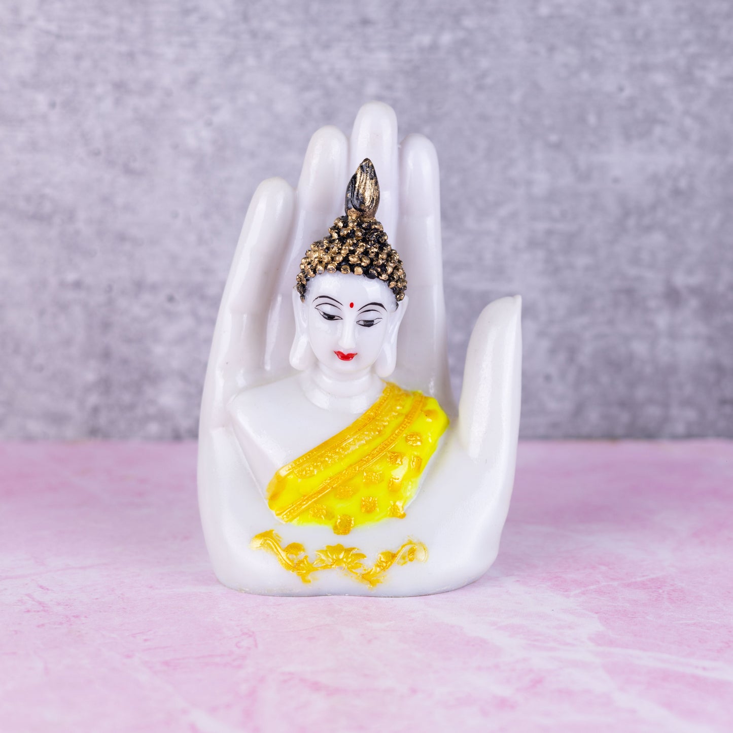 Palm buddha white