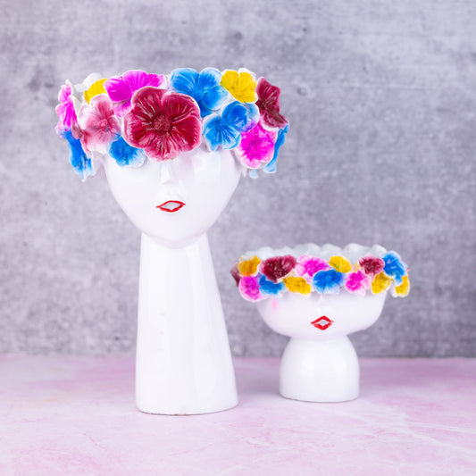 Lady flower pot set